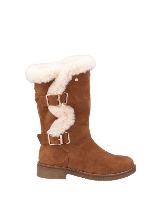 Hush Puppies Brown Megan Ladies Mid Boots