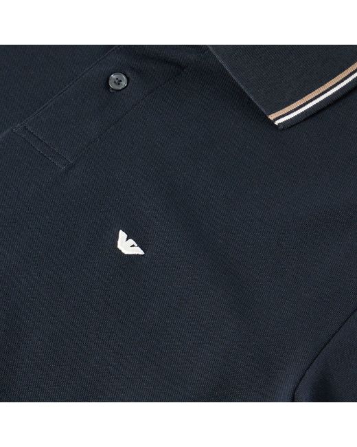 Emporio Armani Blue Short Sleeve Polo Shirt for men