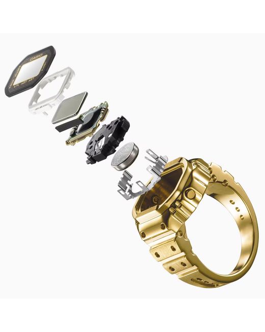 G-Shock Metallic Triple Hoop Earrings