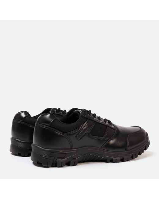 GIORGIO Black Leather Shoes for men