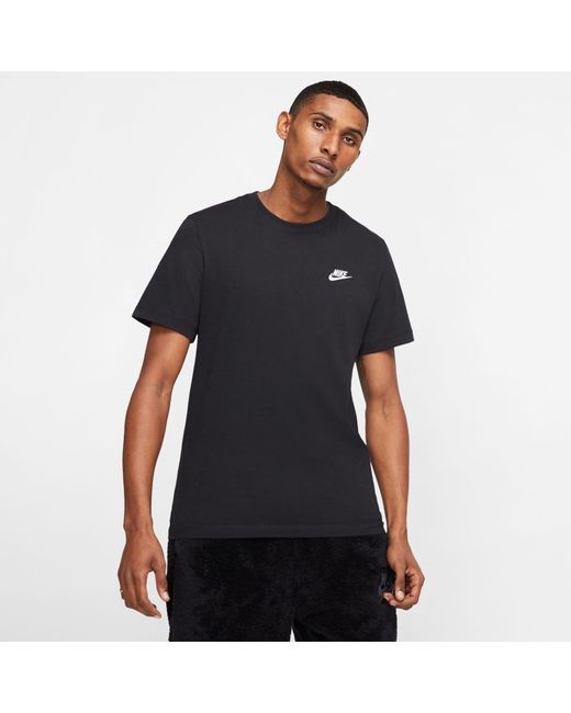 Nike Black Sportswear Club T-Shirt for men