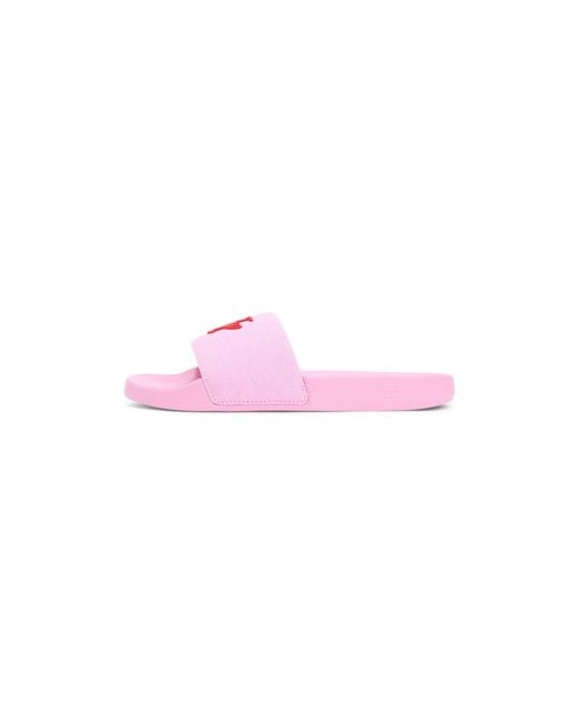 Tommy Hilfiger Pink Pool Sliders