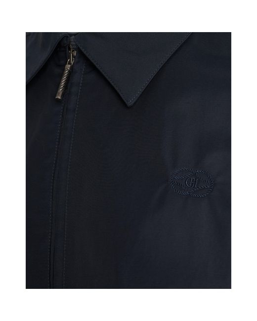 Gieves & Hawkes Blue Harrington Jacket for men
