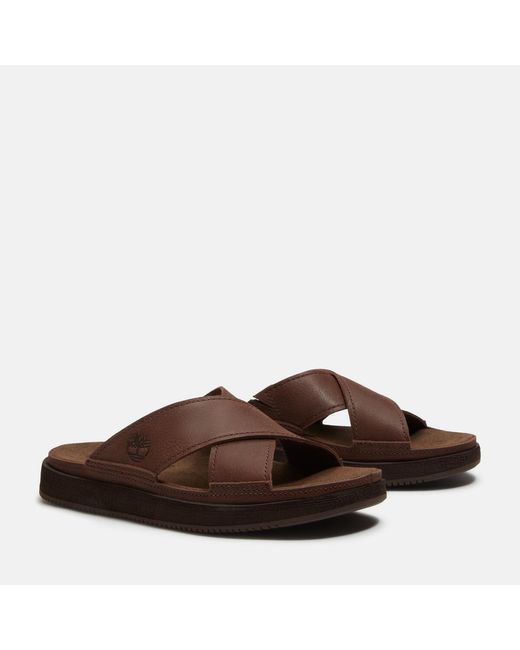 Timberland Brown Flat Sandals for men