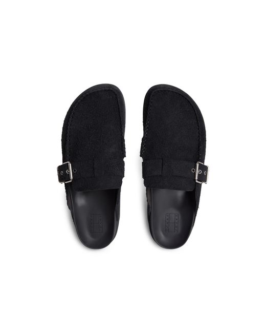 Tommy Hilfiger Black Flat Mules for men