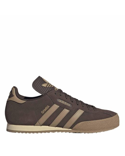 Adidas Brown Originals Samba Suede Trainers for men
