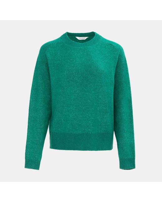 Miso Green Knit Jumper Solid
