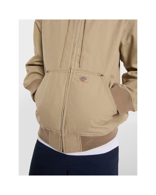 Dickies Natural Canvas Hood Bomber for men