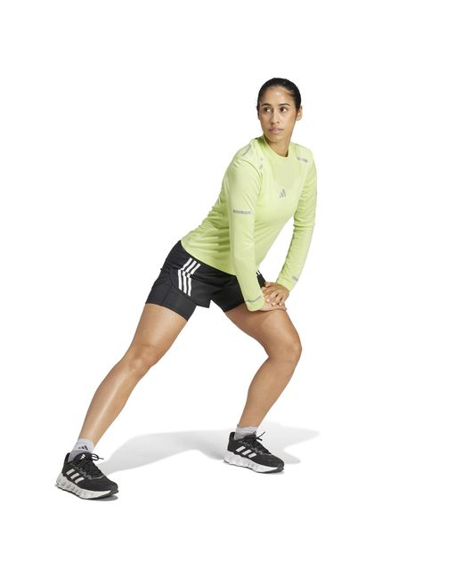 Adidas Green Long Sleeve Performance Running Top