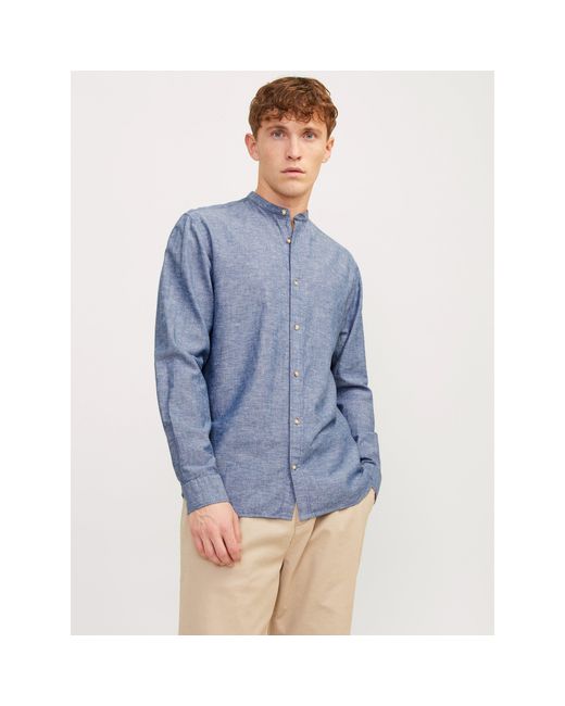 Jack & Jones Blue Ls B Lin Shirt Sn99