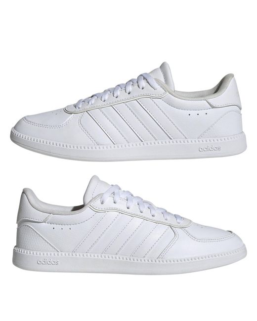 Adidas White Breaknet Sleek Trainers