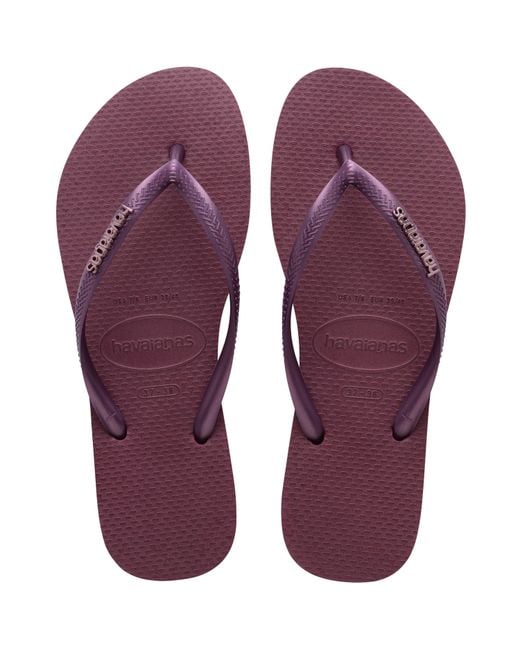Havaianas Purple Slim Flip Flops