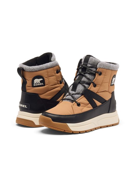 Sorel Blue Whitney Mid Waterproof Lace Up Snow Boots