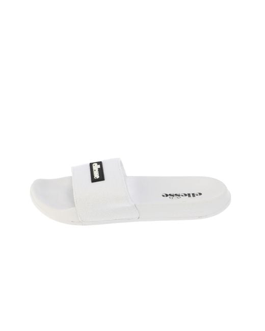 Ellesse White Laxxes Water Resistant Pool Sliders for men