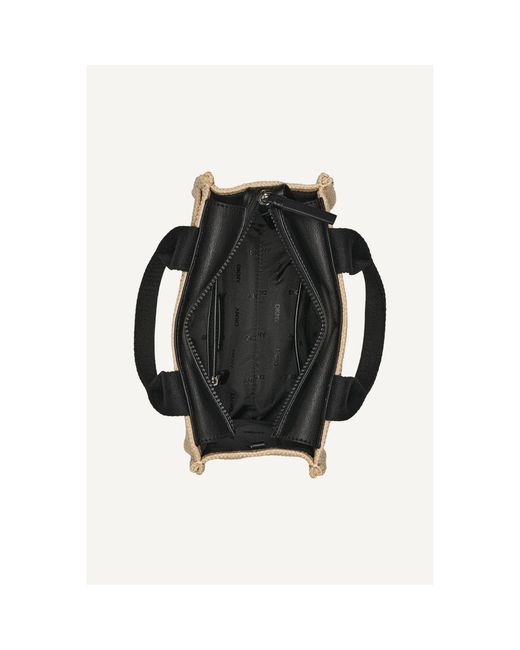 DKNY Metallic Straw Bag