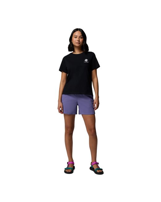 Columbia Black Rolling Bend Graphic Short Sleeve T