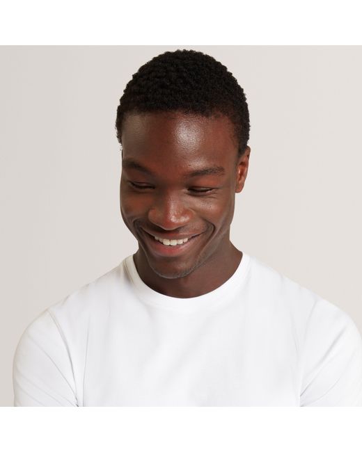 Ted Baker White Ss Slim Soft Touch Tee for men