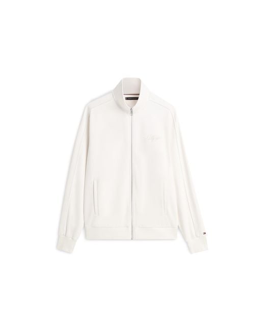 Tommy Hilfiger White Modern Ath Full Zip Fleece for men
