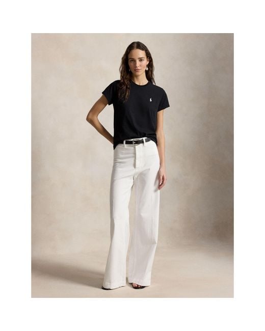 Polo Ralph Lauren Black Round-Neck T-Shirt