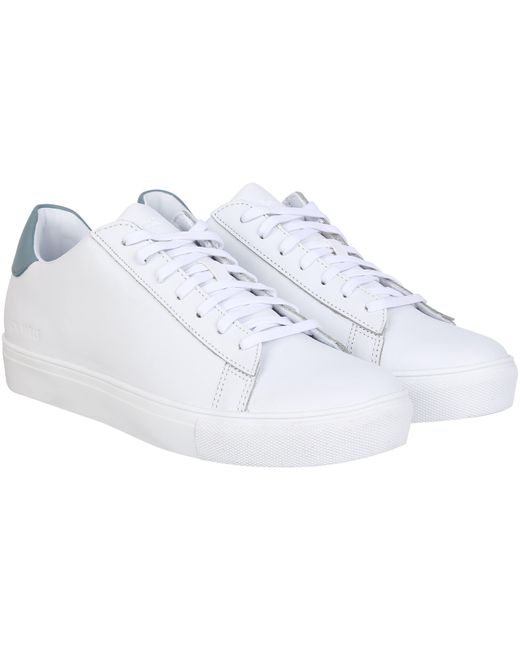 Jack Wills White Low Leather Trainer