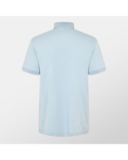 ARMANI EXCHANGE Blue Jersey Cotton Polo Shirt for men