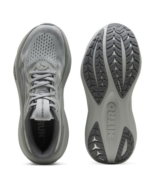 PUMA Gray Magmax Nitro 2 Running Shoes for men
