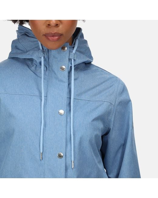 Regatta Blue Bayarma Breathable Long Sleeve Waterproof Jacket