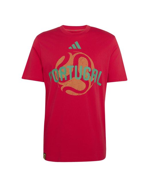 Adidas Red Portugal T-Shirt for men