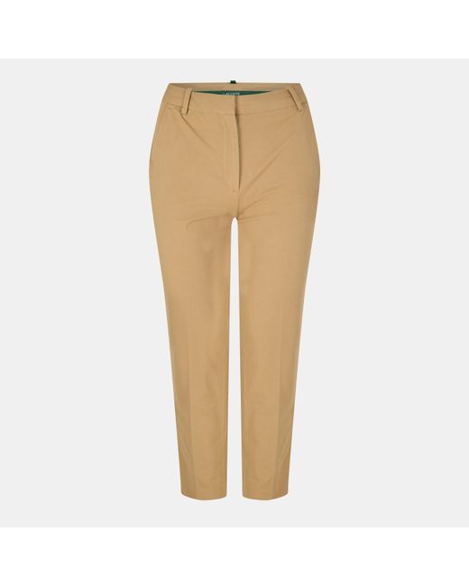 Lacoste Natural Flat Front Tailored Fit Chinos