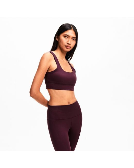 Varley Purple Cori Non-Wired Medium Impact Sports Bra