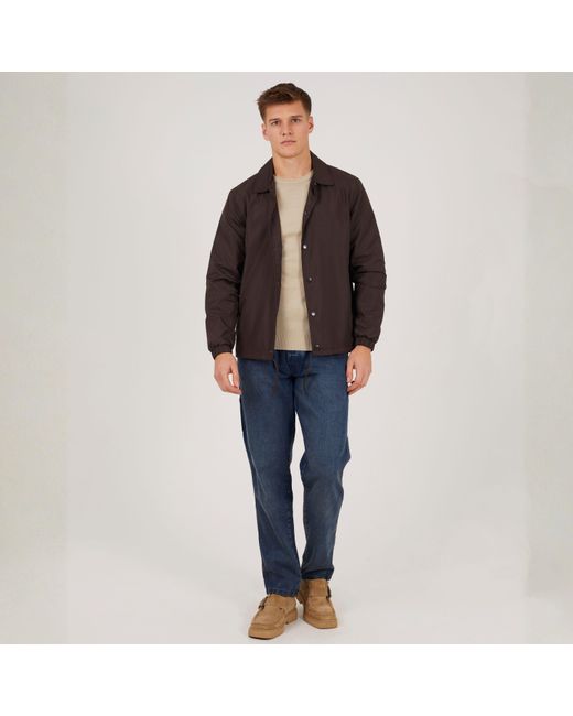 Brave Soul Brown Light Weight Coach Jacket for men
