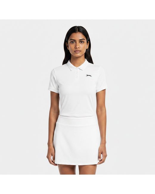 Slazenger 1881 White Court Polo Shirt