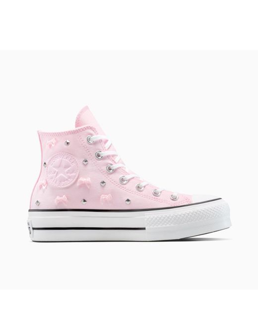 Converse Pink Chuck Taylor All Star Lif Platform Trainers