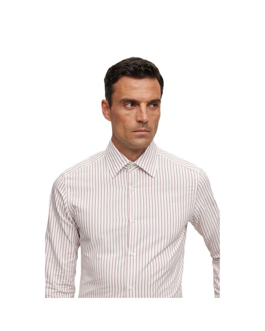 Boss Gray Long Sleeve Plain Shirt for men