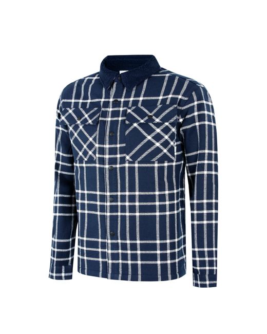 Firetrap Blue Borg Check Overshirt for men