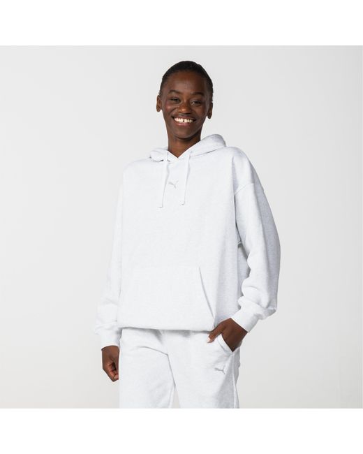PUMA White Essentials Oversized Hoodie