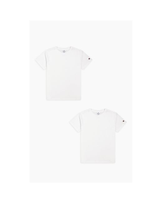 Champion Black Regular Fit Crewneck T-Shirt