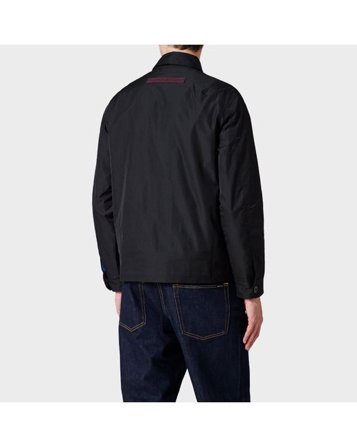 Paul Smith Blue Zipped Harrington Jacket for men