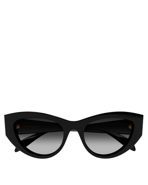 McQueen Black Cat-Eye Sunglasses