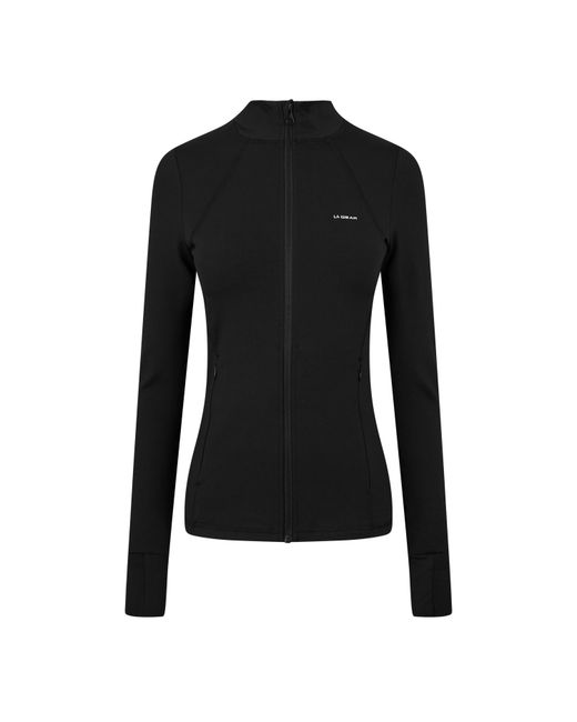 La Gear Black Moisture-Wicking Performance Training Jacket
