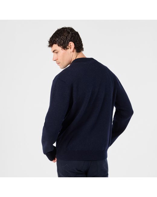 Jacob Cohen Blue Polo Knitted Top for men