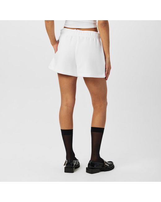 Lacoste White Fleece Shorts