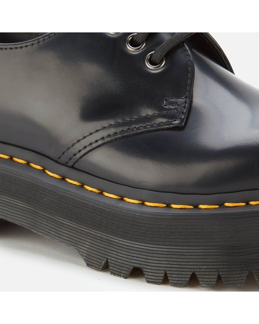 Dr. Martens Black 1461 Quad Platform Shoes