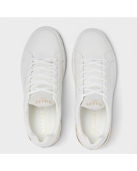Mallet White Mallet Grftr Gum Trainers for men