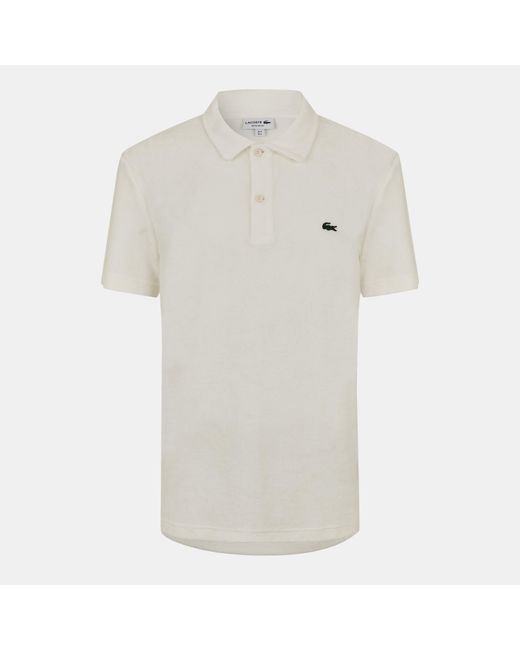 Lacoste White Slim Fit Short Sleeve Polo Shirt for men