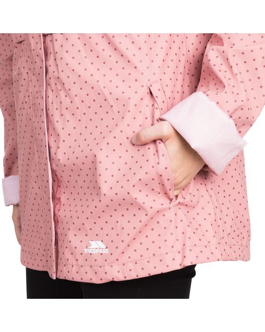 Trespass Pink Splosh Waterproof Jacket