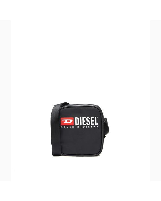DIESEL Black Rinkee Logo Print Crossbody Bag for men