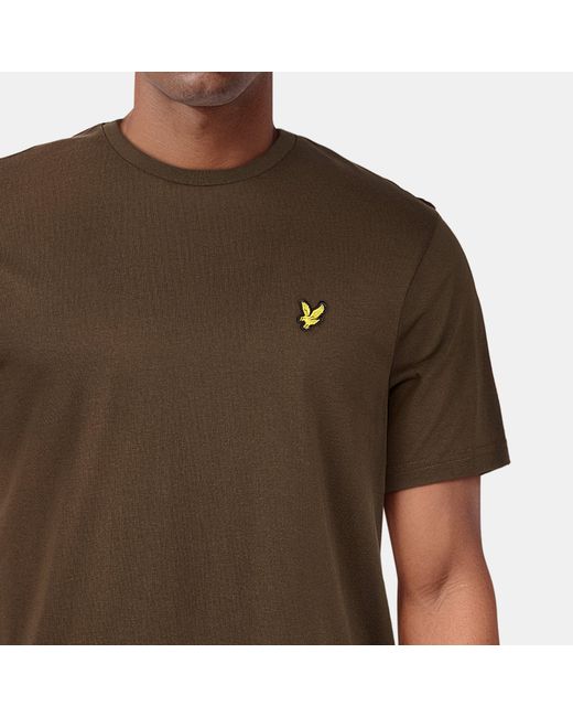 Lyle & Scott Brown Basic Logo T Shirt for men