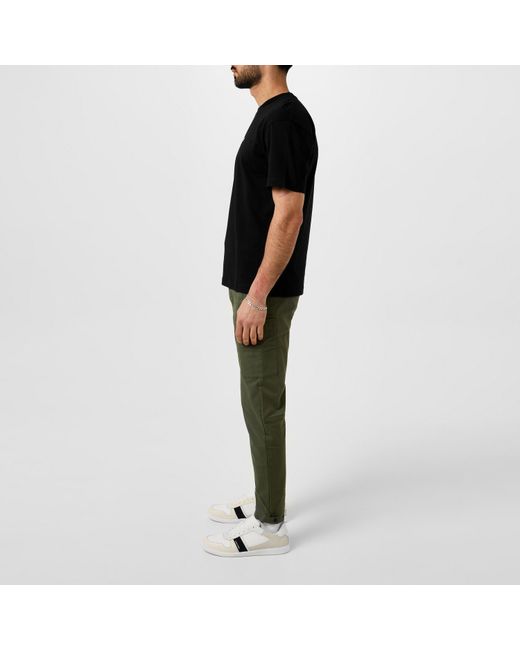 Calvin Klein White Lace Up Mix Trainers for men