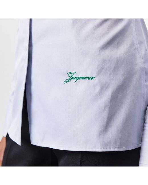 Jacquemus Blue Long Sleeve Patterned Shirt